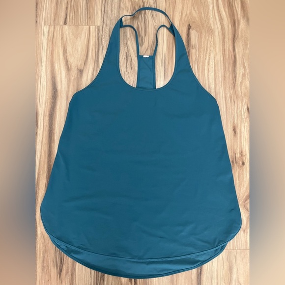 lululemon athletica Tops - Lululemon Turquoise Tank Top - Relaxed Fit Running Shirt